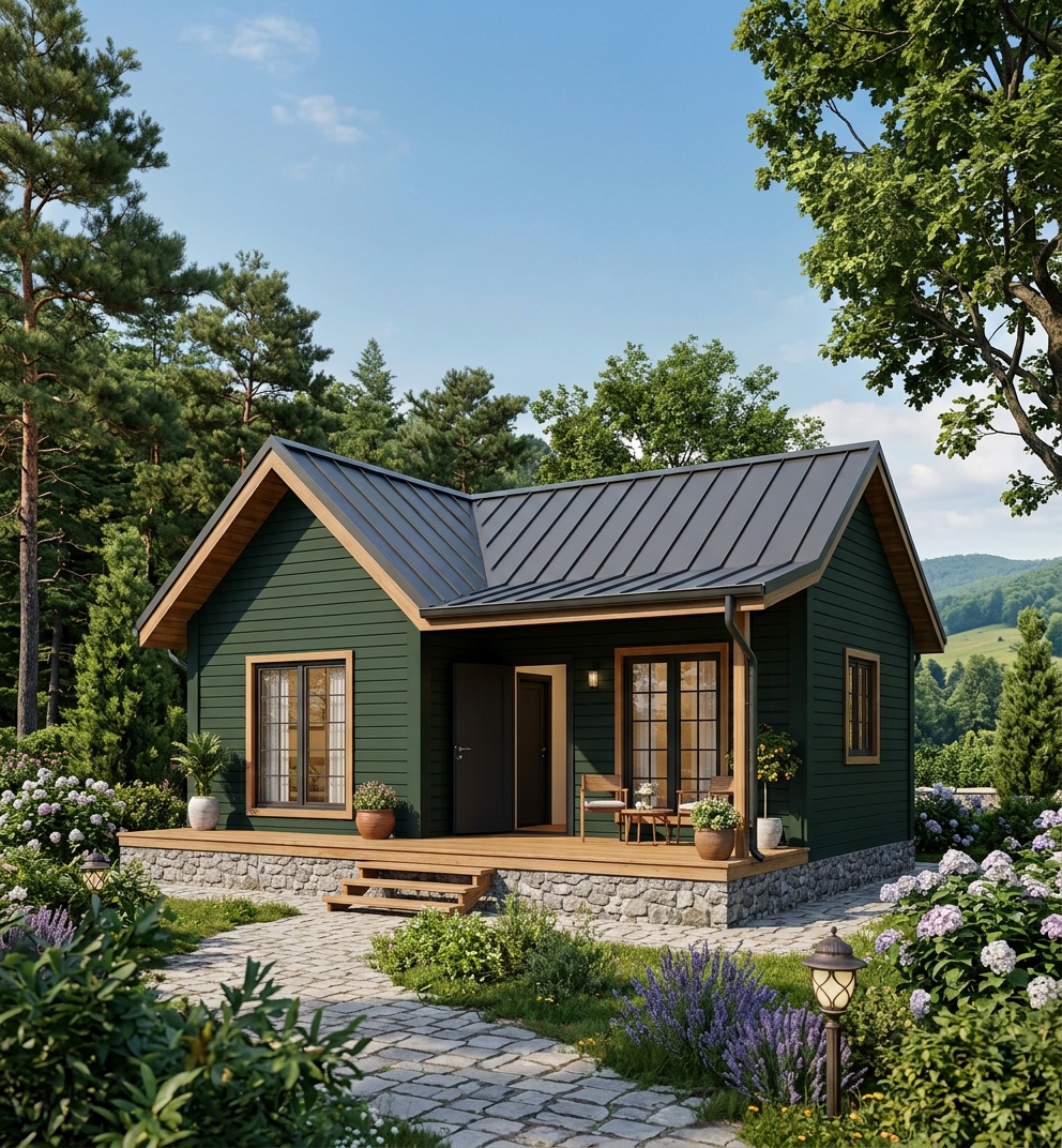 Mesut Prefabrik modern villa projesi